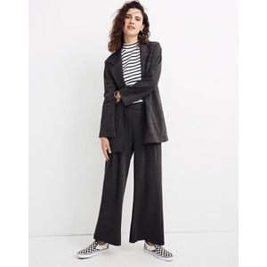 Madewell Oversized Knit Blazer in Glen Plaid